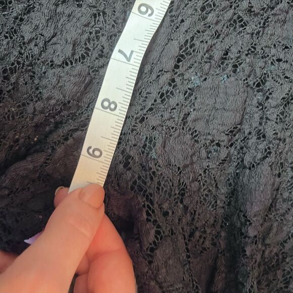 Twin Set Black Stretch Lace Leggings With Stirrups Size M - Picture 5 of 6